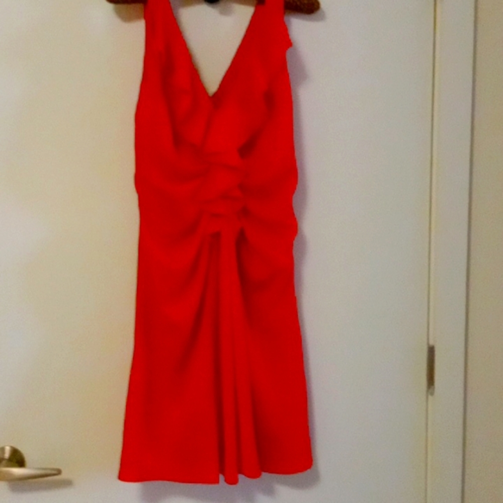 Flattering Boston Proper Red Dress